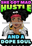 Afro Lola Hustle Dope Soul Quotes Sexy Bamboo Jewelry Nails Fur Boa Pigtails Hair Style SVG Cutting Files For Silhouette Cricut
