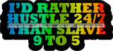 Hustle Quotes Hustle Slave Focused Intelligent Motivated SVG Cutting Files For Silhouette Cricut