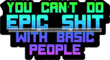 Hustle Quotes Epic Basic People Focused Intelligent Motivated SVG Cutting Files For Silhouette Cricut