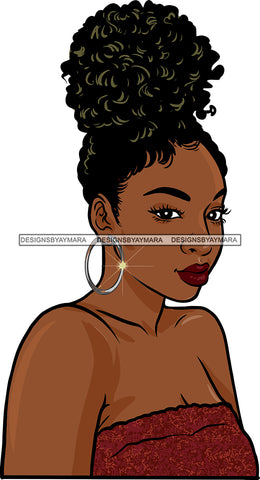 Afro Girl Bamboo Earrings Hustle Diva Gold Jewelry Hair Accessories Black Woman Goddess SVG Files For Cutting and More!