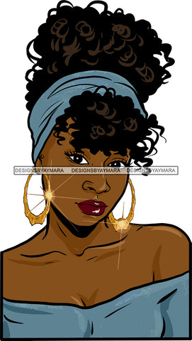 Afro Girl Bamboo Earrings Hustle Diva Gold Jewelry Hair Accessories Black Woman Goddess SVG Files For Cutting and More!