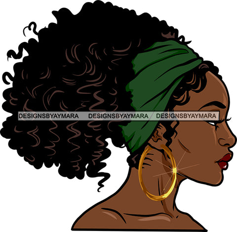 Afro Girl Bamboo Earrings Hustle Diva Gold Jewelry Hair Accessories Black Woman Goddess SVG Files For Cutting and More!