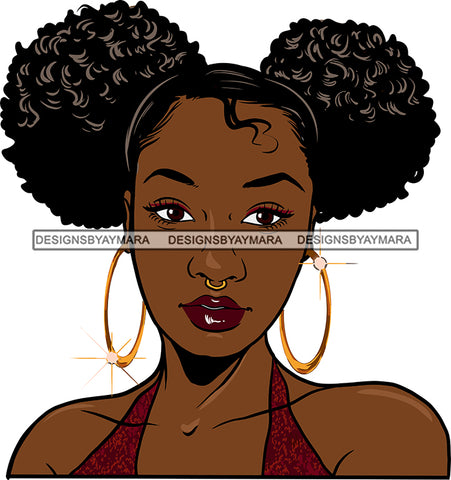 Afro Girl Bamboo Earrings Hustle Diva Gold Jewelry Hair Accessories Black Woman Goddess SVG Files For Cutting and More!