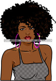 Afro Girl Bamboo Earrings Hustle Diva Gold Jewelry Hair Accessories Black Woman Goddess SVG Files For Cutting and More!