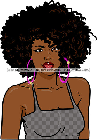 Afro Girl Bamboo Earrings Hustle Diva Gold Jewelry Hair Accessories Black Woman Goddess SVG Files For Cutting and More!