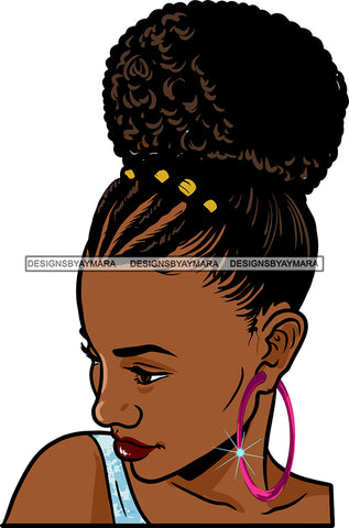 Afro Girl Bamboo Earrings Hustle Diva Gold Jewelry Hair Accessories Black Woman Goddess SVG Files For Cutting and More!