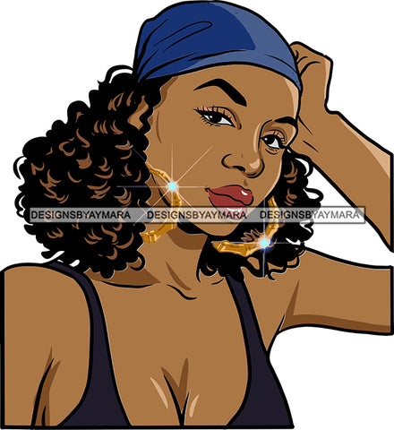 Afro Girl Bamboo Earrings Hustle Diva Gold Jewelry Hair Accessories Black Woman Goddess SVG Files For Cutting and More!