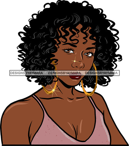 Afro Girl Bamboo Earrings Hustle Diva Gold Jewelry Hair Accessories Black Woman Goddess SVG Files For Cutting and More!