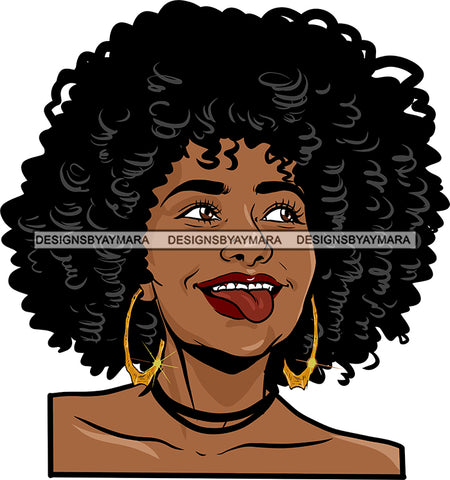 Afro Girl Bamboo Earrings Hustle Diva Gold Jewelry Hair Accessories Black Woman Goddess SVG Files For Cutting and More!