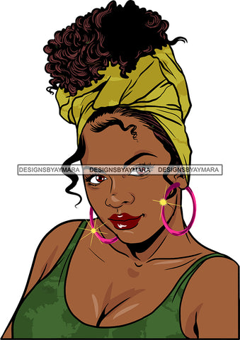 Afro Girl Bamboo Earrings Hustle Diva Gold Jewelry Hair Accessories Black Woman Goddess SVG Files For Cutting and More!
