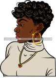 Afro Girl Bamboo Earrings Hustle Diva Gold Jewelry Hair Accessories Black Woman Goddess SVG Files For Cutting and More!
