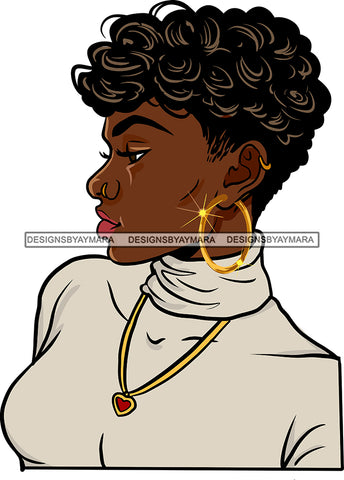 Afro Girl Bamboo Earrings Hustle Diva Gold Jewelry Hair Accessories Black Woman Goddess SVG Files For Cutting and More!