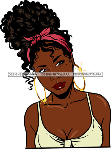 Afro Girl Bamboo Earrings Hustle Diva Gold Jewelry Hair Accessories Black Woman Goddess SVG Files For Cutting and More!