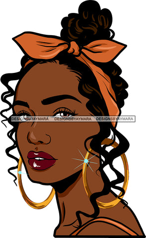 Afro Girl Bamboo Earrings Hustle Diva Gold Jewelry Hair Accessories Black Woman Goddess SVG Files For Cutting and More!