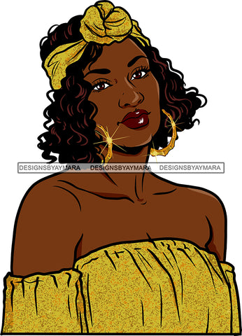 Afro Girl Bamboo Earrings Hustle Diva Gold Jewelry Hair Accessories Black Woman Goddess SVG Files For Cutting and More!