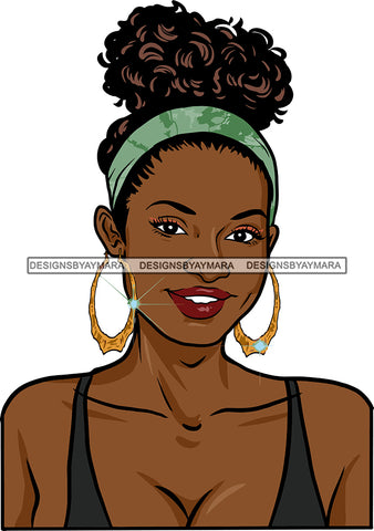 Afro Girl Bamboo Earrings Hustle Diva Gold Jewelry Hair Accessories Black Woman Goddess SVG Files For Cutting and More!