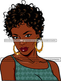 Afro Girl Bamboo Earrings Hustle Diva Gold Jewelry Hair Accessories Black Woman Goddess SVG Files For Cutting and More!