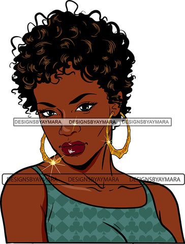 Afro Girl Bamboo Earrings Hustle Diva Gold Jewelry Hair Accessories Black Woman Goddess SVG Files For Cutting and More!