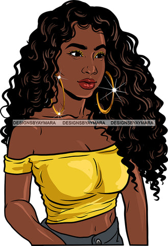 Afro Girl Bamboo Earrings Hustle Diva Gold Jewelry Hair Accessories Black Woman Goddess SVG Files For Cutting and More!