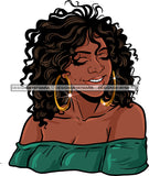 Afro Girl Bamboo Earrings Hustle Diva Gold Jewelry Hair Accessories Black Woman Goddess SVG Files For Cutting and More!