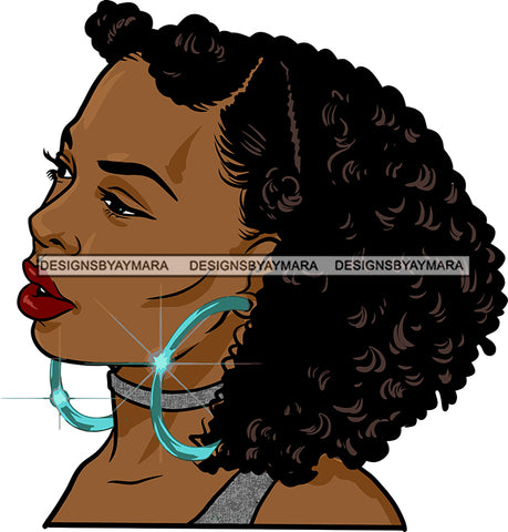 Afro Girl Bamboo Earrings Hustle Diva Gold Jewelry Hair Accessories Black Woman Goddess SVG Files For Cutting and More!
