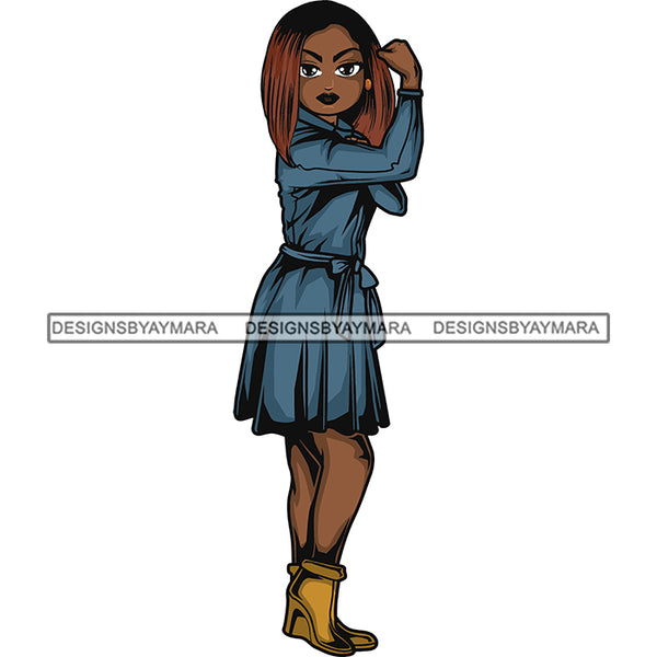 Afro Strong Classy Lola Flexing Believe in Yourself .SVG Cutting Files For Silhouette and Cricut and More!