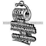 Money Talks Quote Financial Business Investment Profit Illustration B/W SVG JPG PNG Vector Clipart Cricut Silhouette Cut Cutting