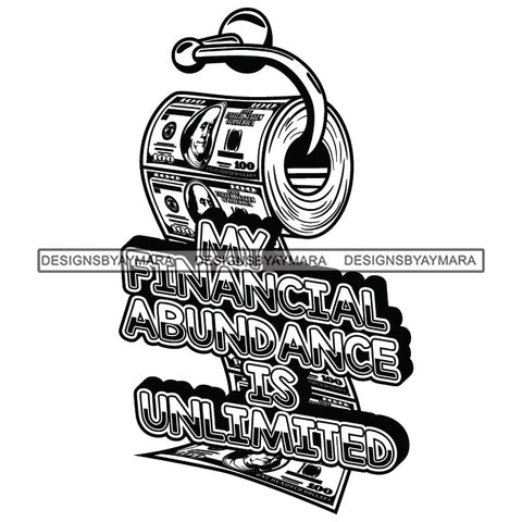 Money Talks Quote Financial Business Investment Profit Illustration B/W SVG JPG PNG Vector Clipart Cricut Silhouette Cut Cutting