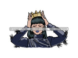 Beautiful Queen Woman Sexy Goddess Fabulous Stylish Diva Classy Lady .JPG SVG .PNG With A Transparent Background  Vector Clipart Not For Cutting