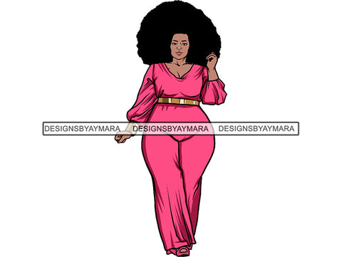 Beautiful BBW Woman Sexy Goddess Fabulous Stylish Queen Diva Classy Lady .JPG SVG .PNG With A Transparent Background  Vector Clipart Not For Cutting