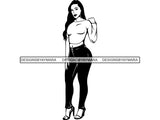 Beautiful Woman SVG Fabulous Goddess Queen Diva Classy Lady Fashion Model Glamour  .SVG .EPS .PNG Vector Clipart Digital Cricut Circuit Cut Cutting
