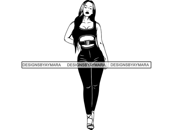 Afro Woman SVG Fabulous Goddess Queen Diva Classy Lady Fashion Model Glamour  .SVG .EPS .PNG Vector Clipart Digital Cricut Circuit Cut Cutting