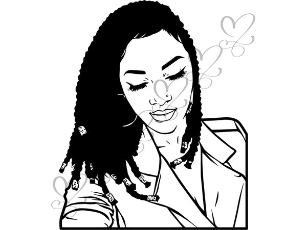 Afro Beautiful Black Woman SVG African American Ethnicity Afro Puffy Hairstyle Beauty Salon Queen Diva Classy Lady  Beautiful People Beauty Salon Princess