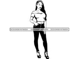 Beautiful Woman SVG Fabulous Goddess Queen Diva Classy Lady Fashion Model Glamour  .SVG .EPS .PNG Vector Clipart Digital Cricut Circuit Cut Cutting