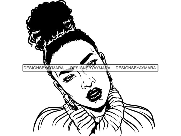 Beautiful Woman SVG Fabulous Goddess Queen Diva Classy Lady Fashion Model Glamour .SVG .EPS .PNG Vector Clipart Digital Cricut Circuit Cut Cutting