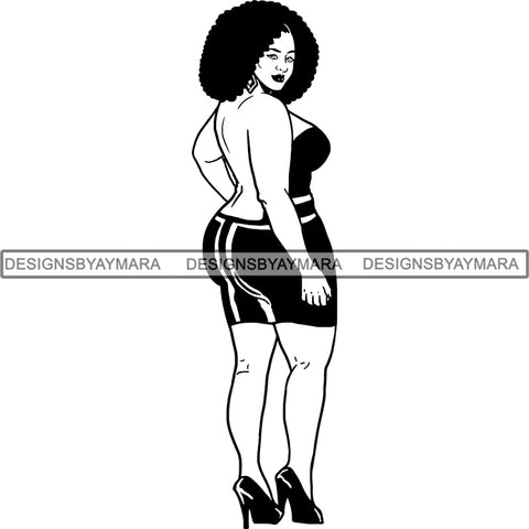 Afro Caribbean Dominica Goddess SVG Cutting Files For Silhouette Cricut and More