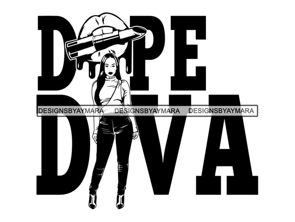 Afro Woman SVG Life Quotes Queen Diva Classy Lady .JPG.EPS .PNG Vector Clipart Cricut Circuit Cut Cutting
