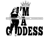 Afro Beautiful Black Woman SVG African American Ethnicity Queen Diva Classy Lady  .SVG .EPS .PNG Vector Clipart Digital Cricut Circuit Cut Cutting