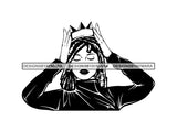 Afro Woman SVG fabulous Goddess Queen African American Ethnicity Braids Dreads Hairstyle Beauty Salon Queen Diva Classy Lady  .SVG .EPS .PNG Vector Clipart  Cricut Circuit Cut Cutting