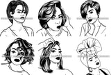 Free Bundle Afro Woman SVG Files For Cutting and More!