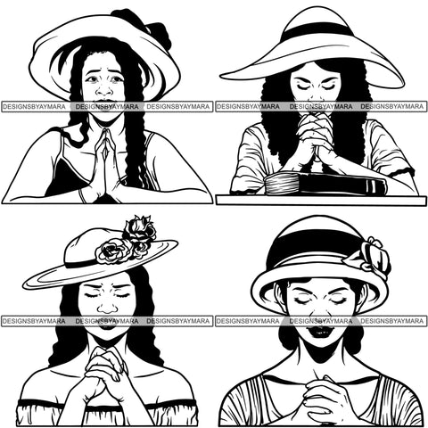 Facebook Members Free Bundle Support Woman Praying God In God we Trust SVG Files For Cutting and More!