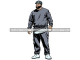 Handsome Black Man PNG For Print