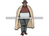 Handsome Black Man PNG For Print