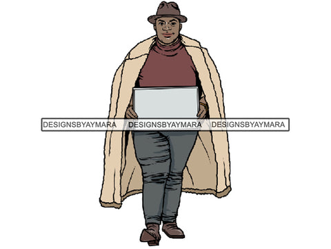 Handsome Black Man PNG For Print