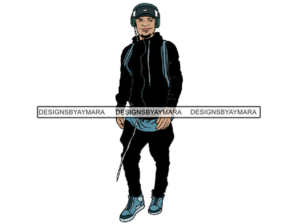 Handsome Black Man PNG For Print