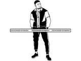 Handsome Man SVG Fashion Model Confidence Male Attractive Men Power .SVG .EPS .PNG .JPG Vector Clipart Cricut Circuit Cut Cutting