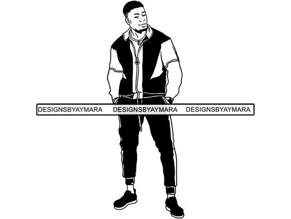 Handsome Man SVG Fashion Model Confidence Male Attractive Men Power .SVG .EPS .PNG .JPG Vector Clipart Cricut Circuit Cut Cutting