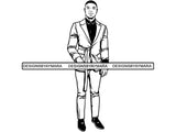 Handsome Man SVG Fashion Model Confidence Male Attractive Men Power .SVG .EPS .PNG .JPG Vector Clipart Cricut Circuit Cut Cutting
