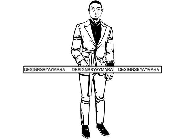 Handsome Man SVG Fashion Model Confidence Male Attractive Men Power .SVG .EPS .PNG .JPG Vector Clipart Cricut Circuit Cut Cutting