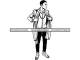 Handsome Man SVG Fashion Model Confidence Male Attractive Men Power .SVG .EPS .PNG .JPG Vector Clipart Cricut Circuit Cut Cutting